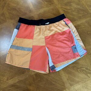 Rawgear Color Block Shorts - Orange/Yellow
